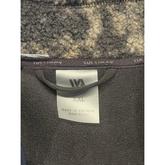 VRST Men’s XXL Sherpa Full Zip Jacket Warm Stone Fleece Coat Heavyweight NWT - Picture 6 of 9